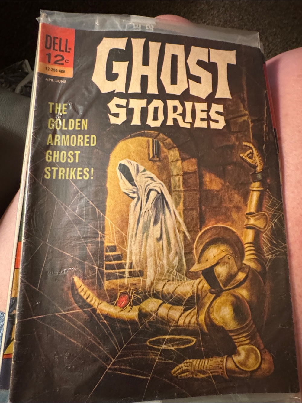 Dell Ghost Stories Comic Cover — Gold, White, Black